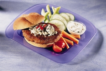 Butterball All Natural Round Seasoned Turkey Burger Patty, 6 Ounce -- 40 Per Case