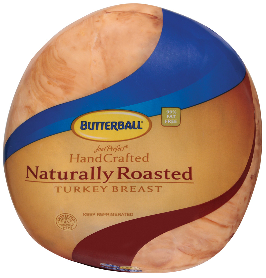 Butterball Just Perfect Hand Crafted Naturally Roasted Turkey Breast, 8 Pound -- 2 per case.