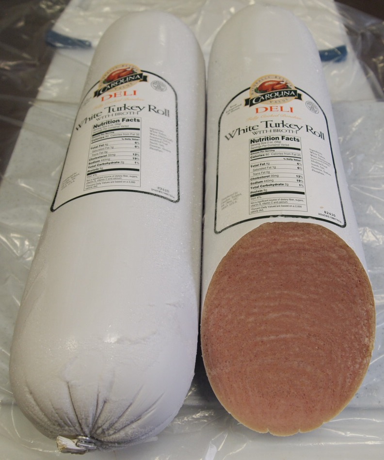 Carolina Deli White Turkey Roll, 10 Pound -- 2 Per Case