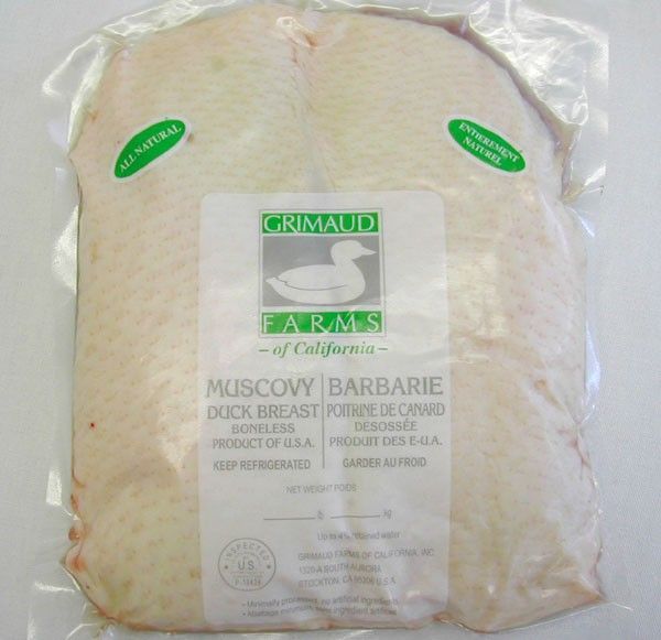 Grimaud Farms Muscovy Duck Drake Breast, 14 Ounce -- 20 Per Case