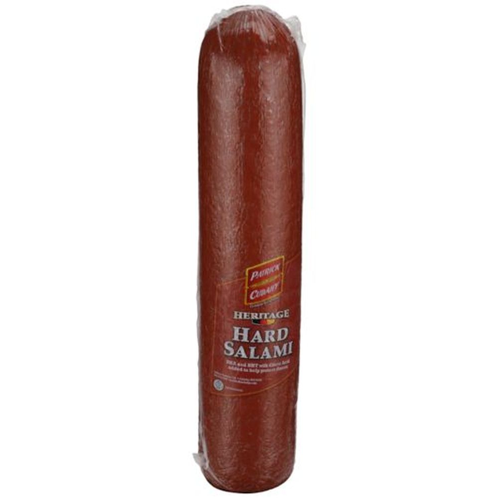 Heritage Patrick Cudahy Salchicha Seca Cruda Salami Duro, 6.685 Libras -- 2 Por Caja