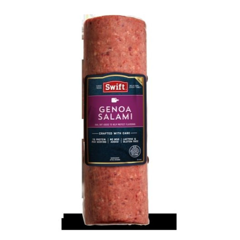 Swift Curved Fresh Genoa Salami, 6.5 Pound -- 2 Per Case