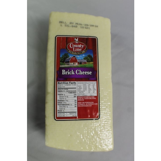 Commodity County Line White Brick Dci Cheese, 5 Pound -- 2