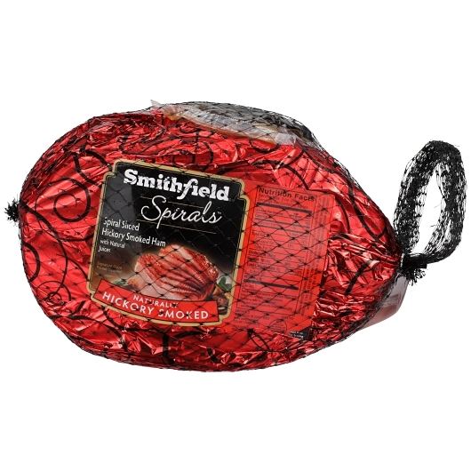 Smithfield Spirals Hickory Bone in Ham, 10.225 Pound 4 per case