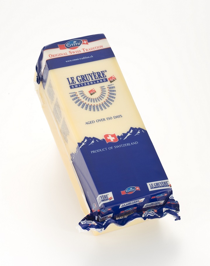 Emmi Switzerland King Cut Le Gruyere Cheese Case FoodServiceDirect
