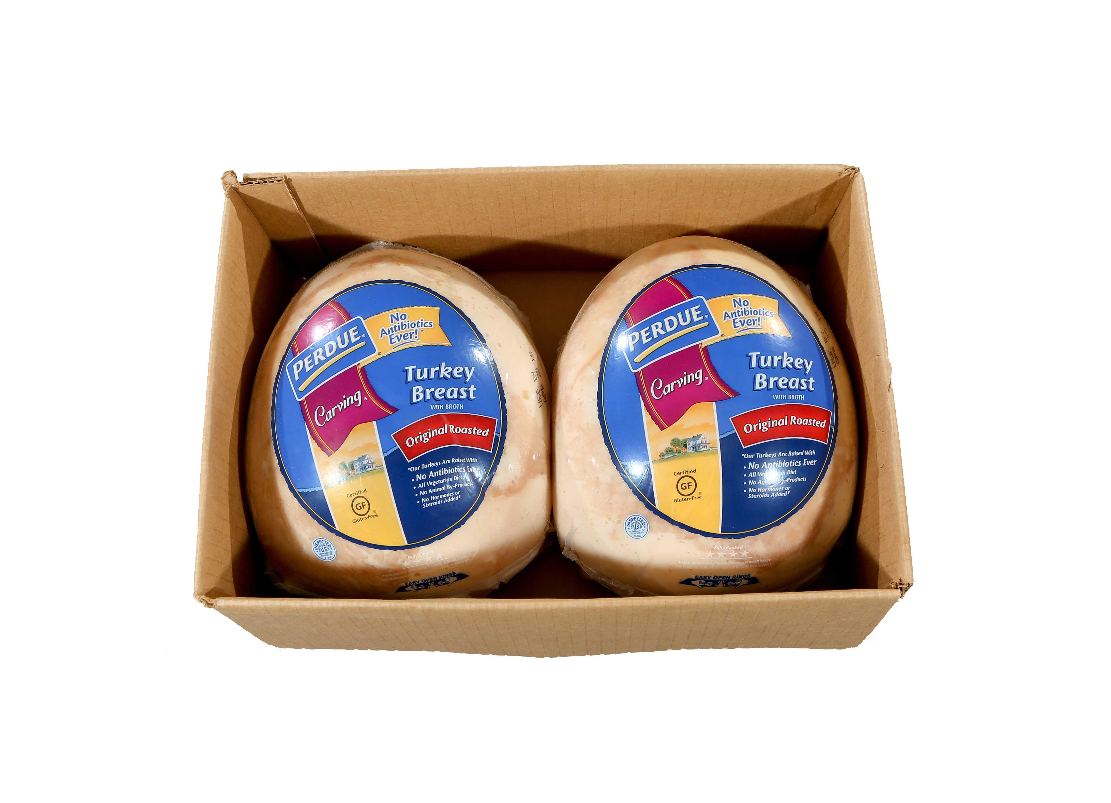 Perdue Carving Skin On Starch Added Turkey Breast, 10 Pound -- 2 per case