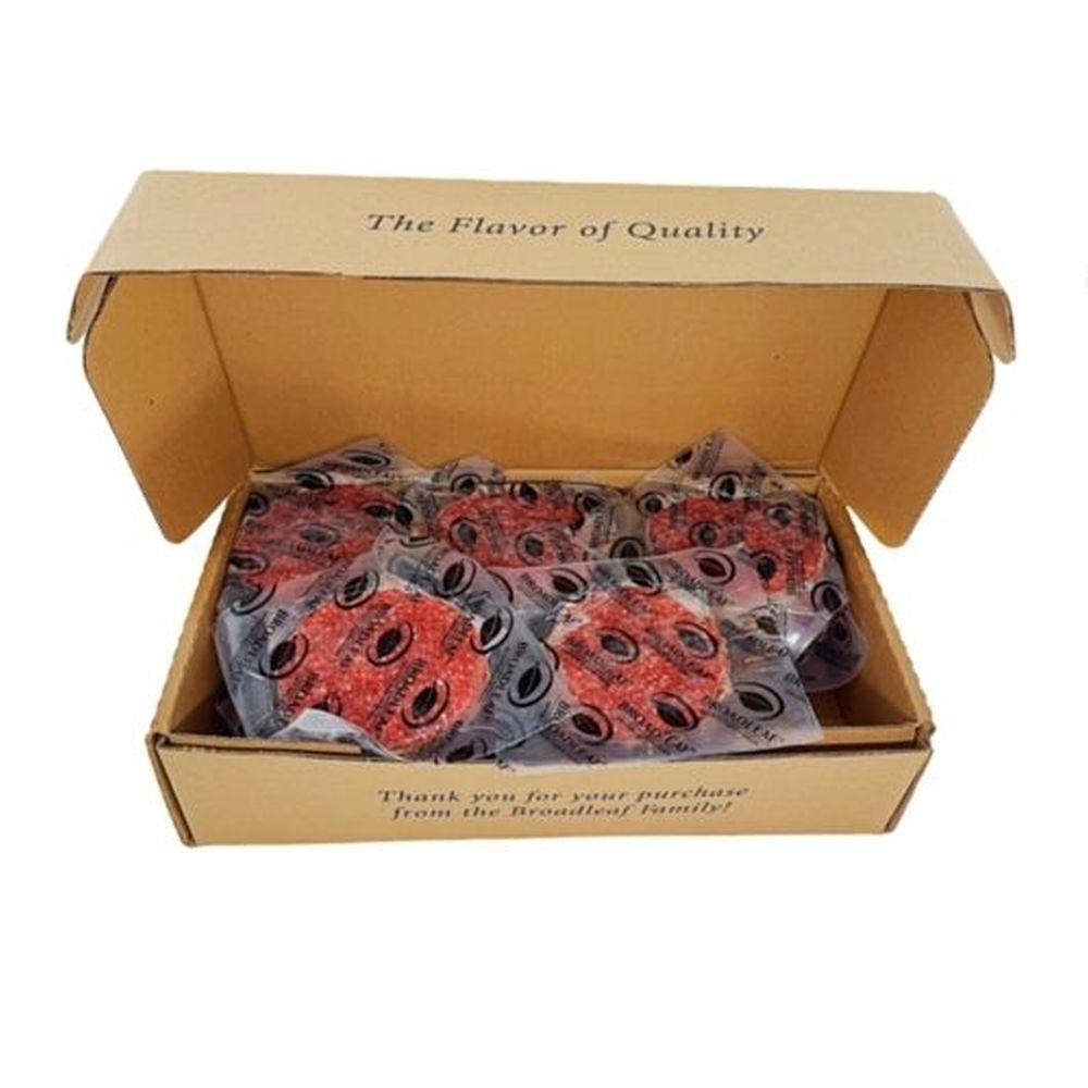 Broadleaf Grass Fed 4 1 Round Beef Patties, 1 Pound -- 10 Per Case