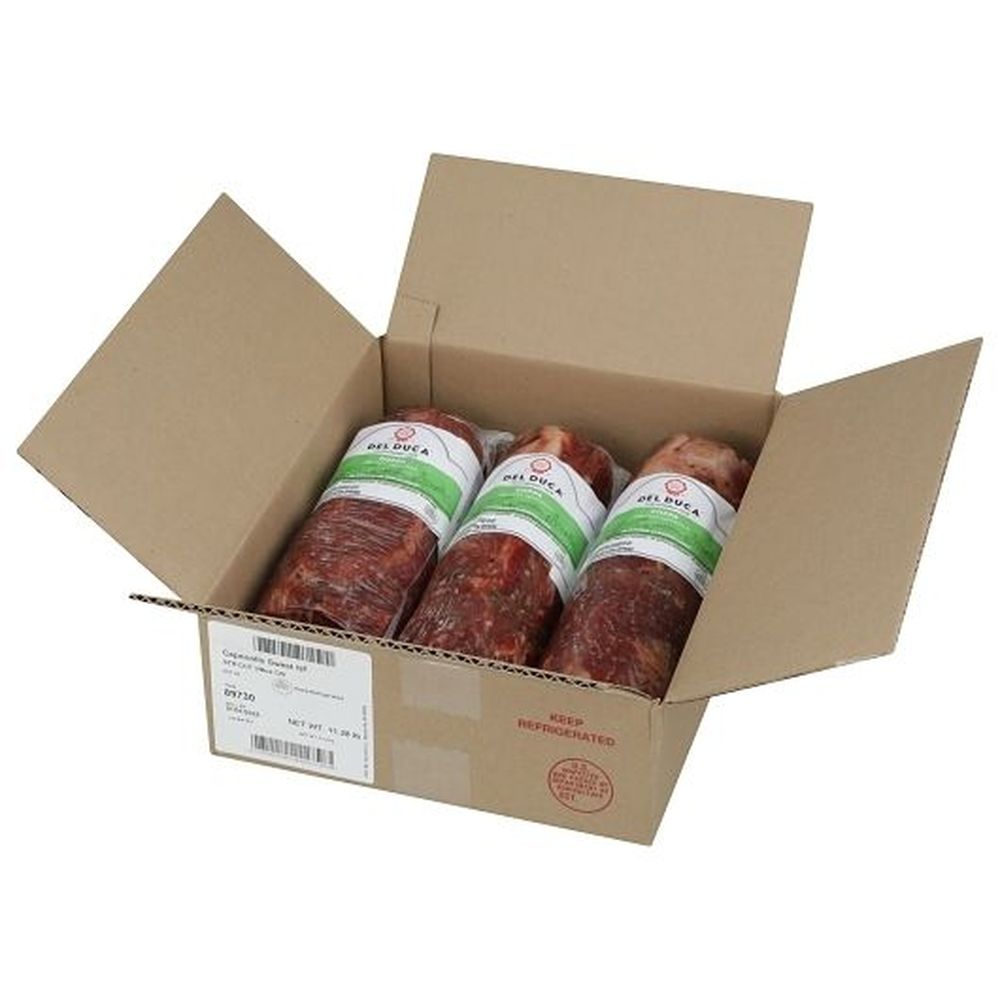 Del Duca Sliced Coppa Log, 9 Pound