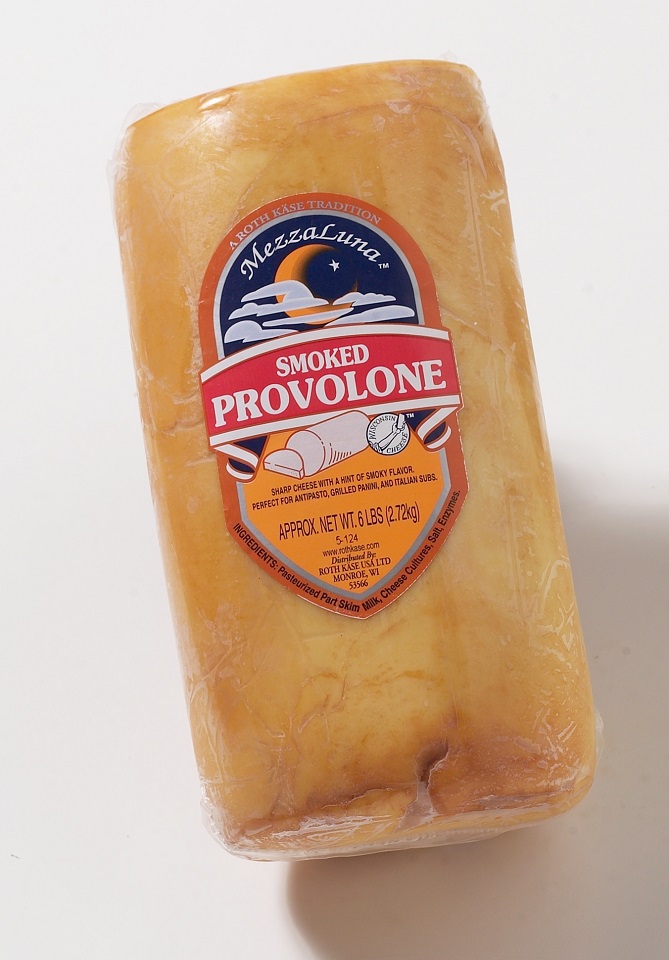 Mezzaluna Smoked Provolone Cheese, 6 Pound -- 2 Per Case