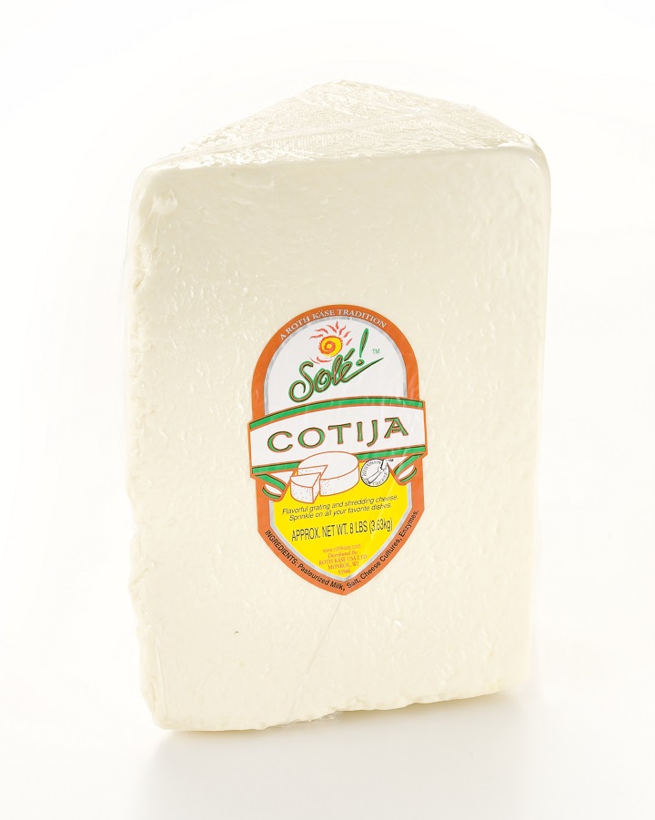 Sole Cotija Cheese Wedge, 8 Pound -- 2 Per Case