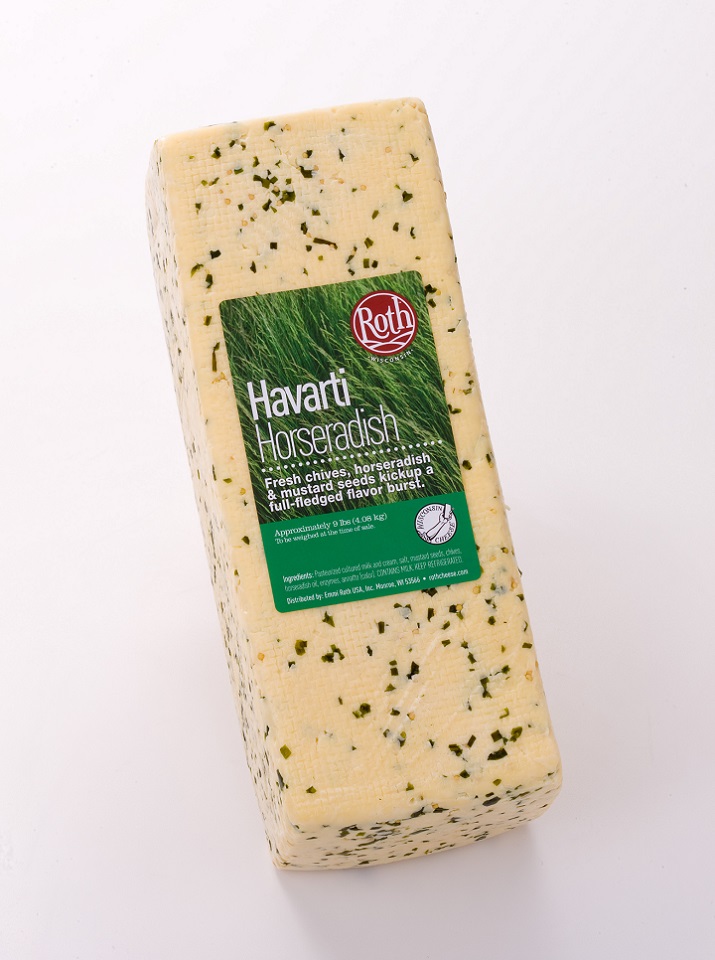 Roth Horseradish Havarti Cheese Loaf, 9 Pound