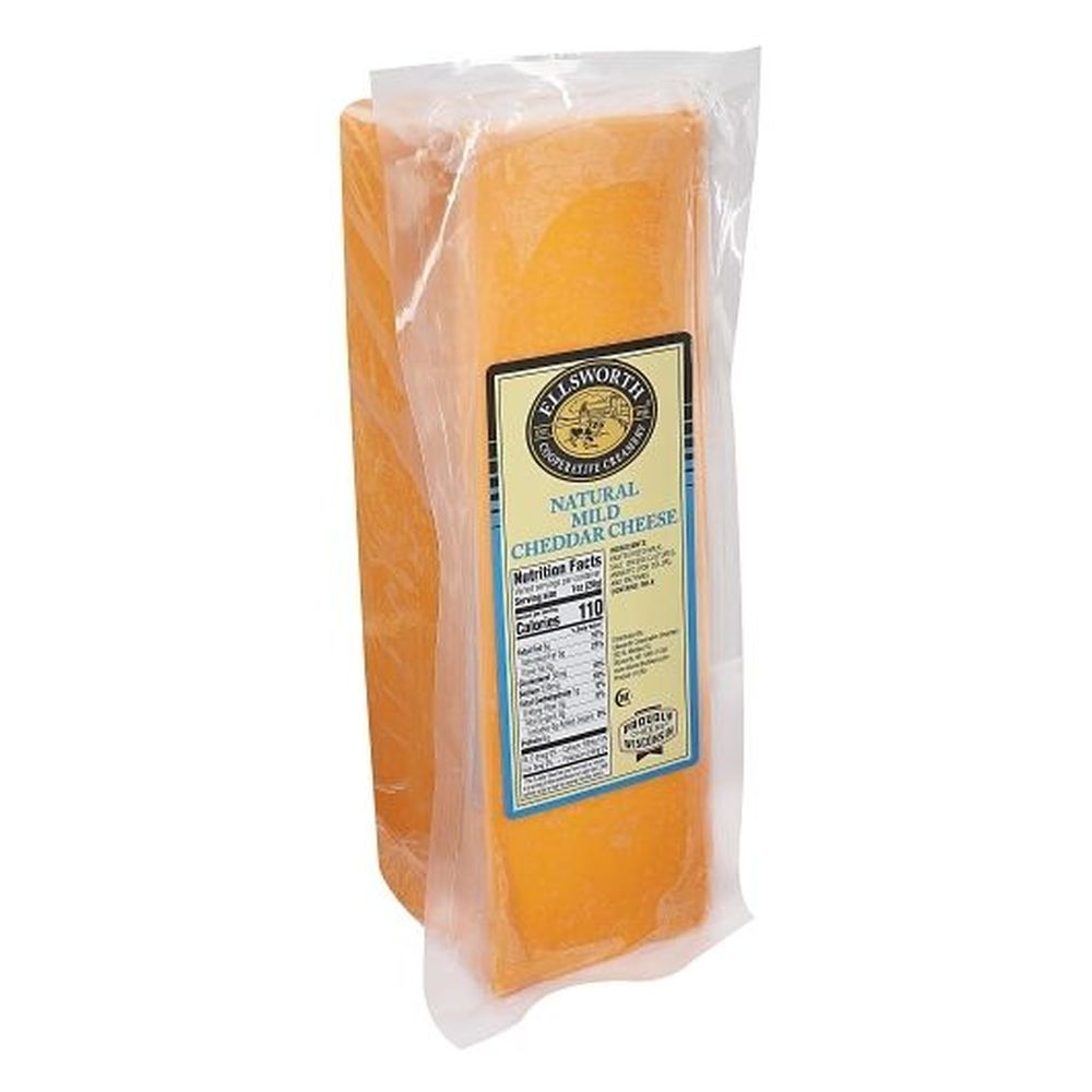 Ellsworth Natural Mild Cheddar Cheese, 5 Pound 2 per case