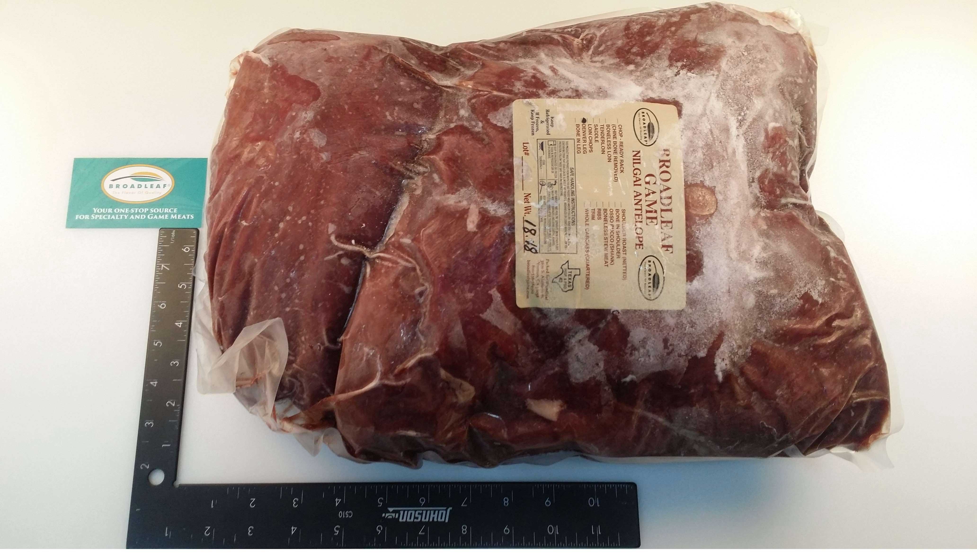 Broadleaf Nilgai Antelope Denver Leg, 14 Pound -- 2 Per Case