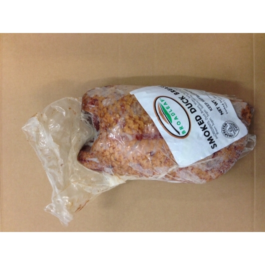 Broadleaf Boneless Skin-on Smoked Cooked Duck Breast, 2 Pound -- 7 Per Case