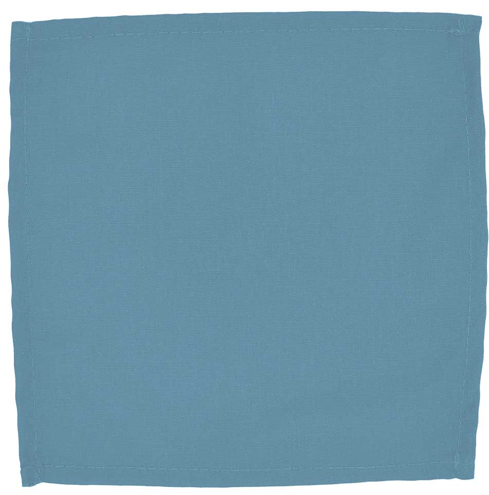 Intedge Light Blue Poly/Cotton Dinner Napkin, 18 x 18 inch -- 12 per case
