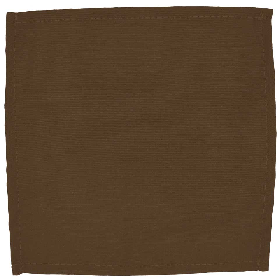 Intedge Brown 100 Percent Polyester Dinner Napkin, 22 x 22 inch -- 12 per case