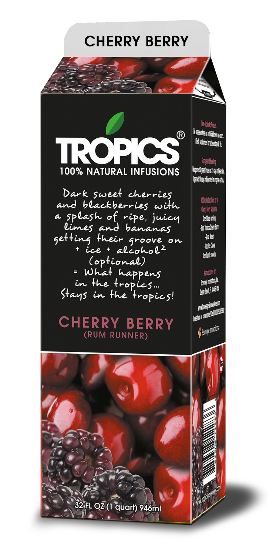 Tropics Rum Runner Drink Mix, 32 Ounce -- 12 Per Case