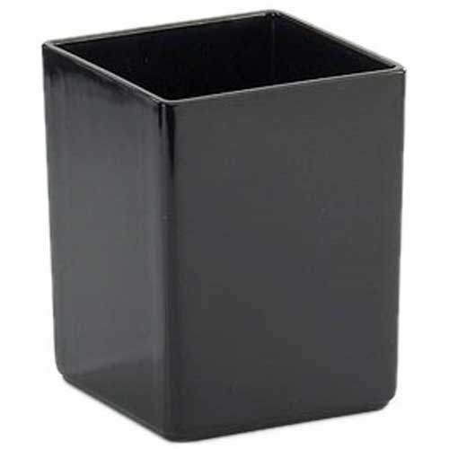 Cal-mil Black Melamine Box For Salad Bar, 5 X 5 X 6 Inch