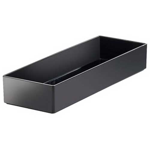 Cal-mil Black Melamine Box, 7 X 20 X 3 Inch