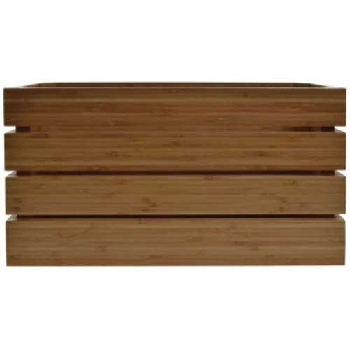 Cal-mil Bamboo Rectangle Crate Riser, 20 X 7 X 11 Inch
