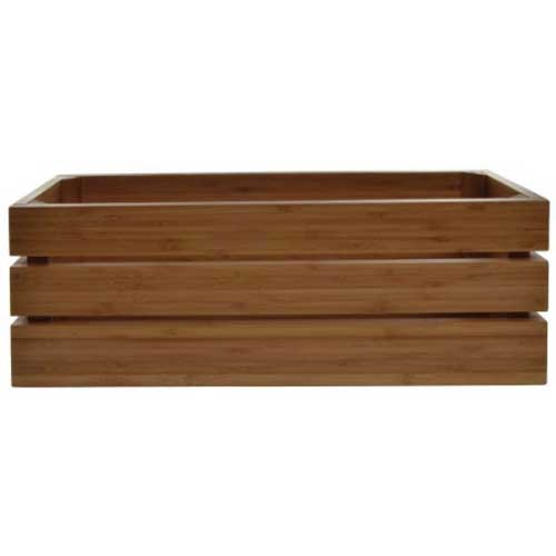 Cal-mil Bamboo Rectangle Crate Riser, 20 X 7 X 7 Inch