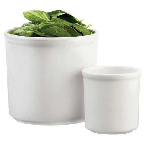 Cal-mil White 32 Ounce Round Melamine Condiment Jar, 5 Inch Dia X 5.5 Inch Height -- 4 Per Case
