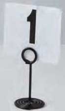 American Metalcraft Black Stainless Steel Swirl Base Number Stand, 2-1/2 Inch Dia. X 4 Inch