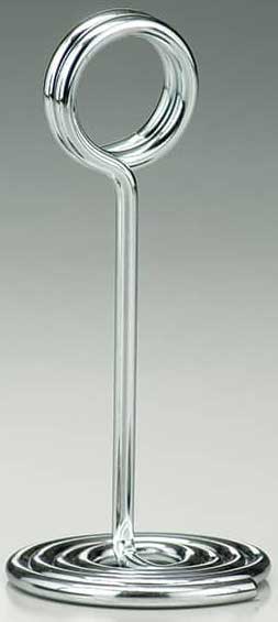 American Metalcraft Chrome Stainless Steel Swirl Base Number Stand, 2-1/2 Inch Dia. X 6 Inch
