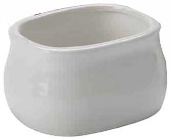 American Metalcraft White Porcelain Sugar Packet Holder, 4 X 2-1/4 X 1-3/4 Inch