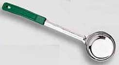 American Metalcraft Stainless Steel Solid 4 Ounce Bowl Spooner With Green Handle, 3 3/8 Inch Dia.