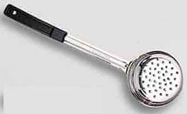 American Metalcraft Stainless Steel Perforated 6 Ounce Bowl Spooner With Black Handle, 3-3/4 Inch Dia.