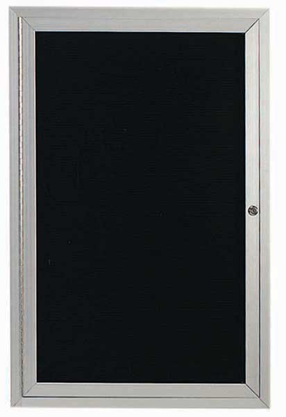 Aarco Indoor Enclosed Aluminum Framed Changeable Letter Board Directory Cabinet, 24 x 18 inch
