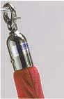 Aarco Form-A-Line (TM) Satin Hardware Style Red Velour Rope, 8 Feet