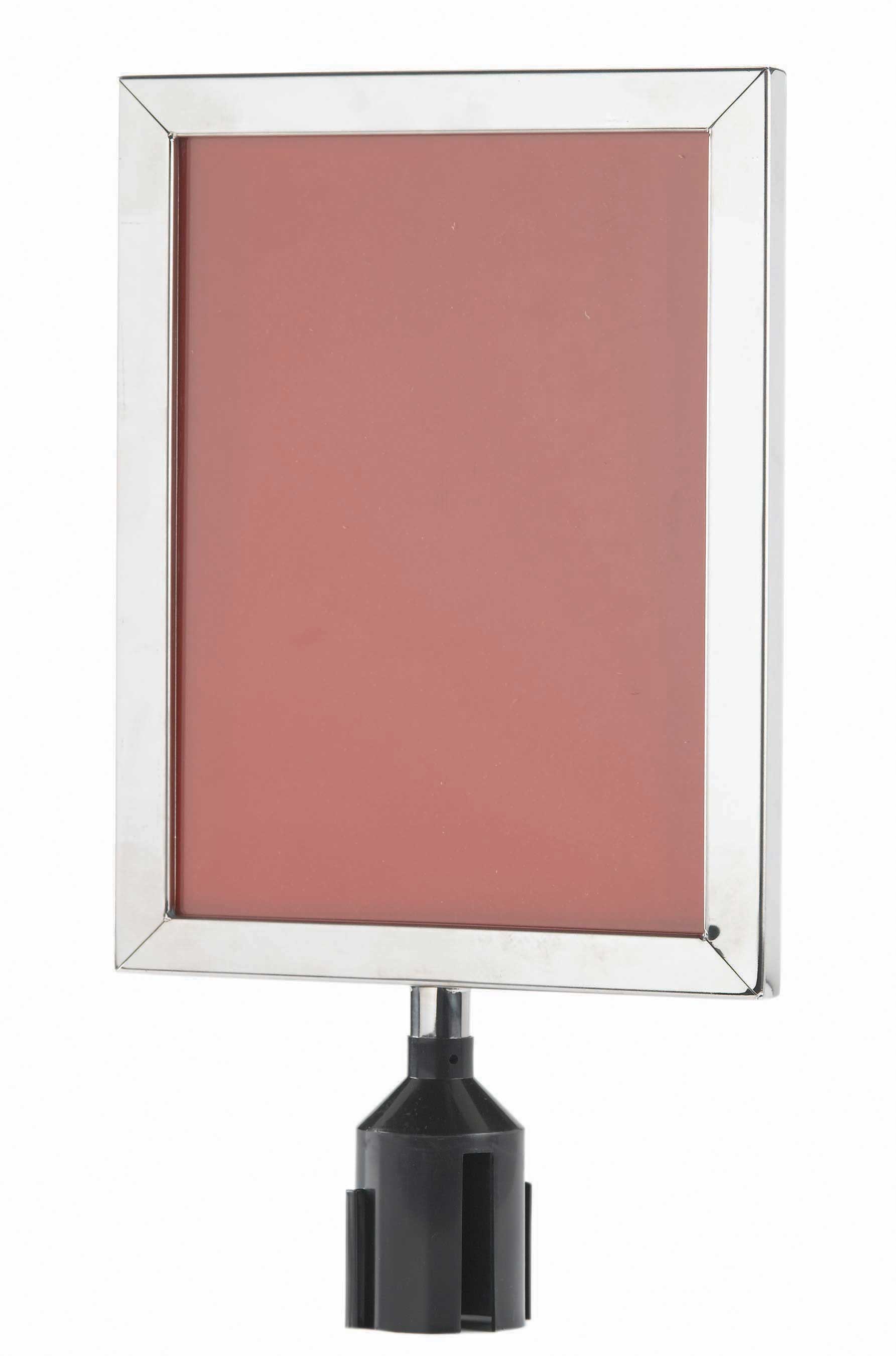 Aarco Form-A-Line (TM) Chrome Style Large Vertical Sign Frame, 14 1/8 x ...