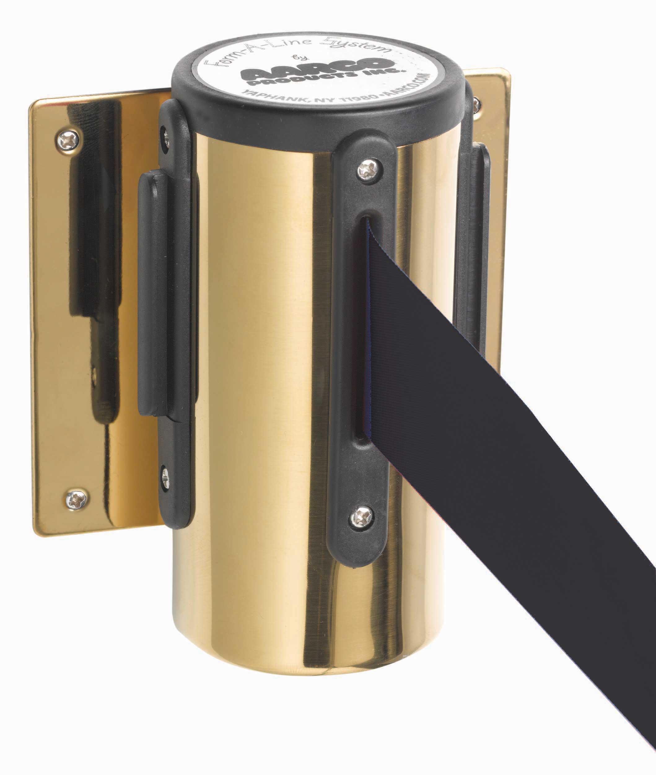 Aarco Form-A-Line (TM) Brass Finish Wall Mounted Crowd Control System ...