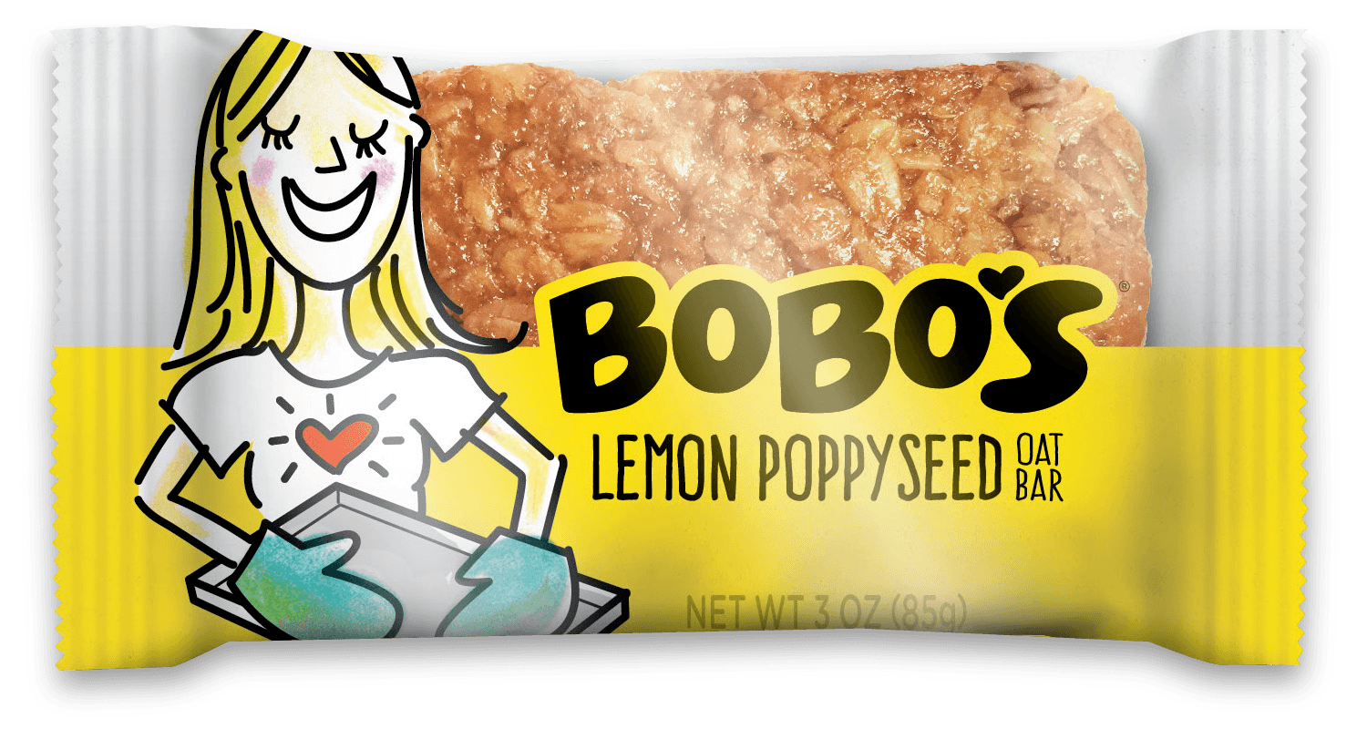 Bobo's Lemon Poppyseed Oat Bar, 3 Ounce -- 12 Per Case