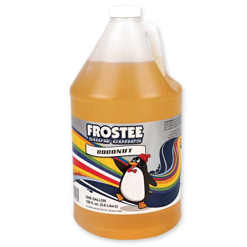 Frostee Coconut Snow Cone Syrup,1 Gallon -- 4 per case.