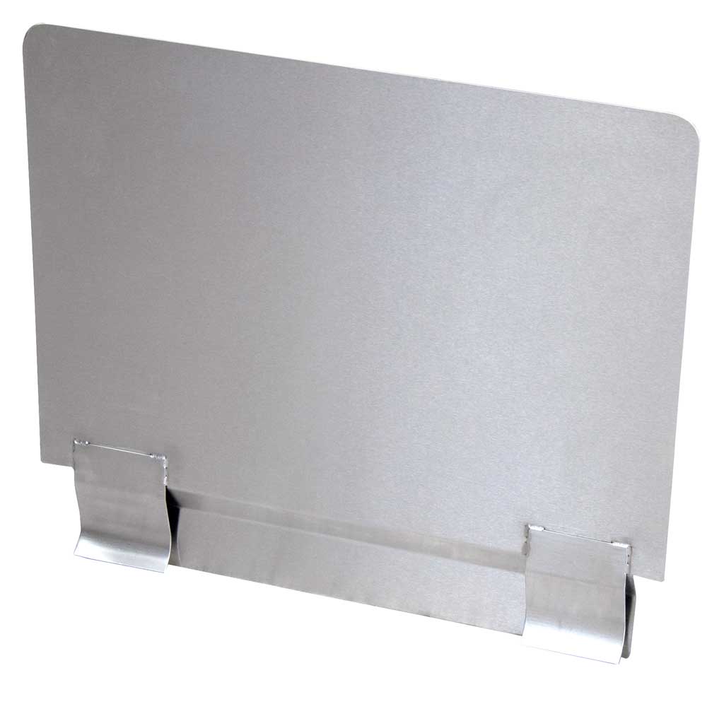 BK Resources 18 Gauge Stainless Steel Universal Deep Fryer Splash Shield, 20 1/2 inch Width x 18 inch Height
