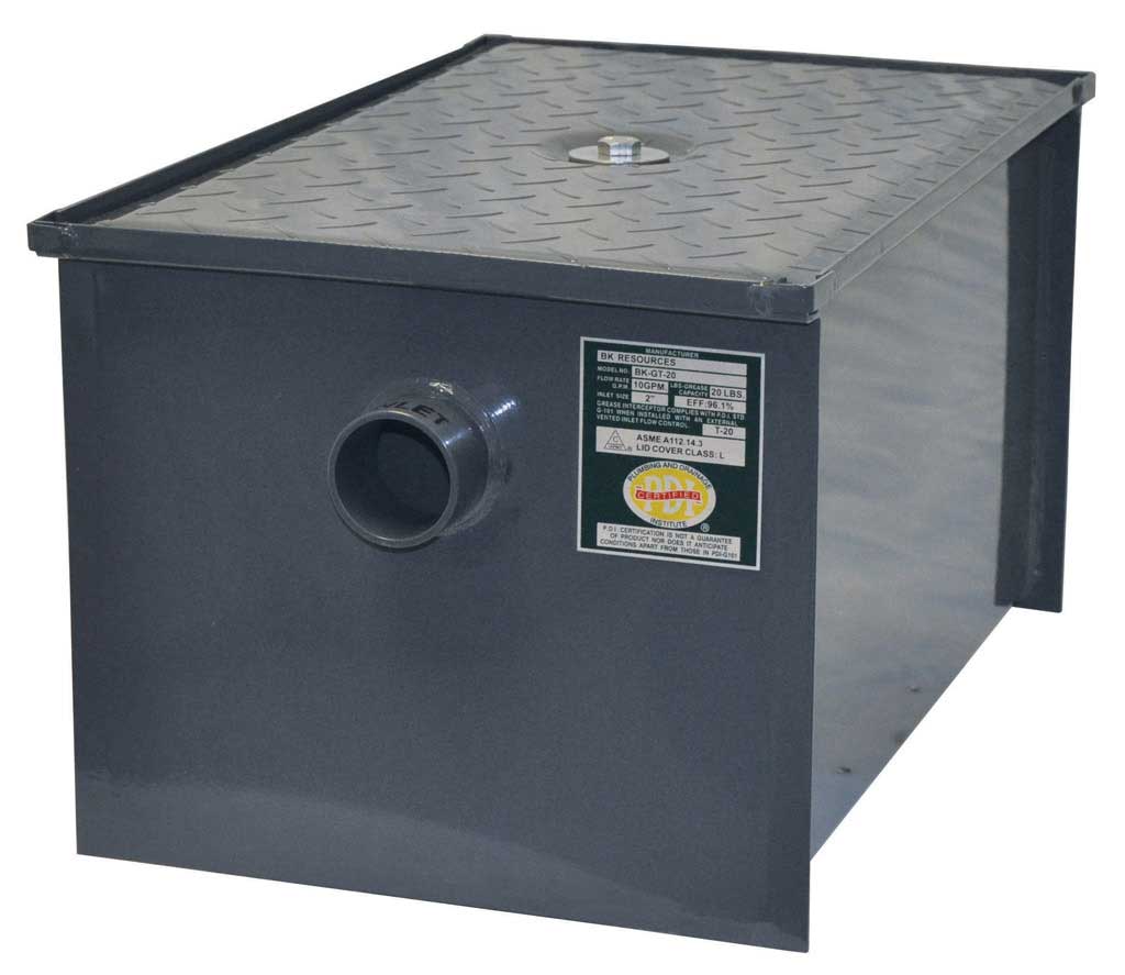 BK Resources Grease Trap, 14 Pound Grease Capacity