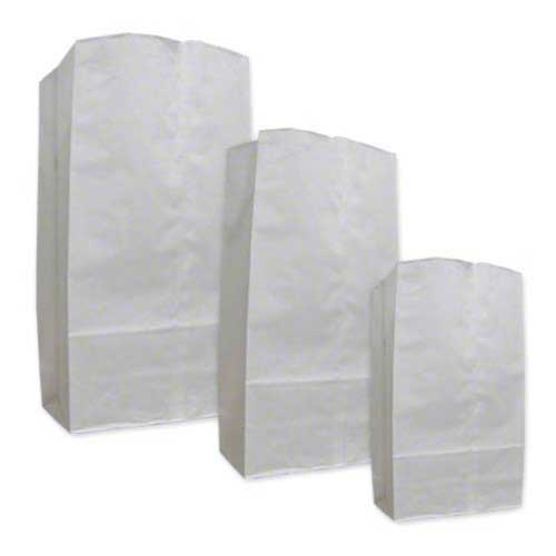 AJM Packaging White Paper Grocery Bag 2000 per Bundle