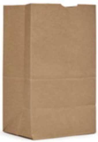 Ajm Packaging Kraft Brown Paper Grocery Squat Bag, 13.37 X 8.25 X 5.31 Inch -- 500 Per Case