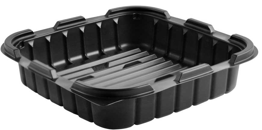 Anchor Packaging Crisp Food Technologies Polypropylene 1 Compartment Square Container, 32 Ounce Capacity -- 270 per case