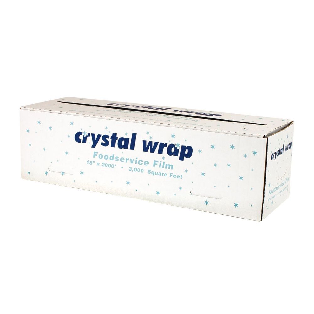 Crystal Wrap Clear Poly Vinyl Chloride Film, 18 Inch X 2000 Feet