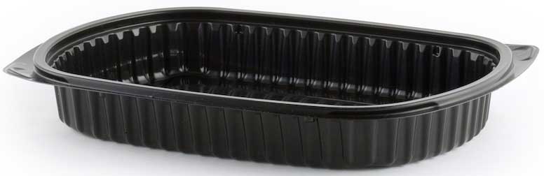 Anchor Packaging Microraves Polypropylene 1 Compartment Platter, 32 Ounce -- 250 Per Case
