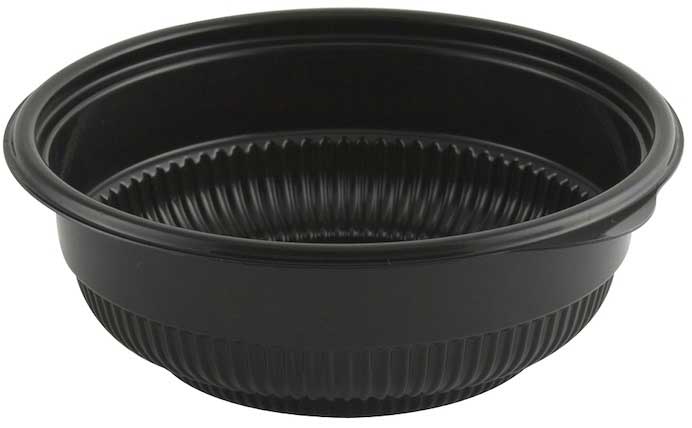 Anchor Packaging Incredi Bowl Black Polypropylene Round Soup Bowl, 16 Ounce Capacity -- 250 Per Case