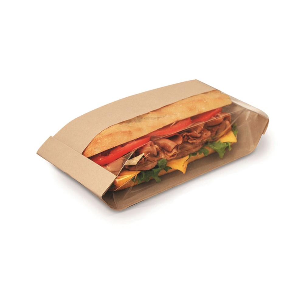 Dublview To Go Natural Paper Deli Bag, 3.5 X 2.25 X 7.25 Inch -- 500 Per Case