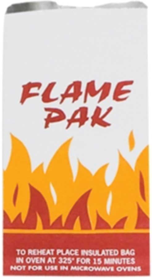 INSULATOR BAGS FOIL QT 5.25X3.5X12 RED/YEL FLAME