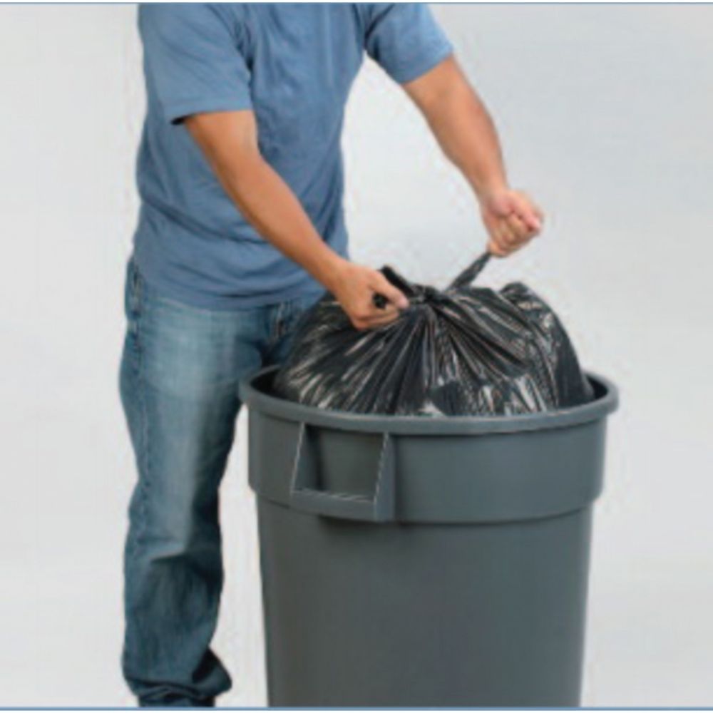 Aep 1.25 Mil Gray Lldpe Can Liner, 48 X 33 Inch -- 100 Per Case