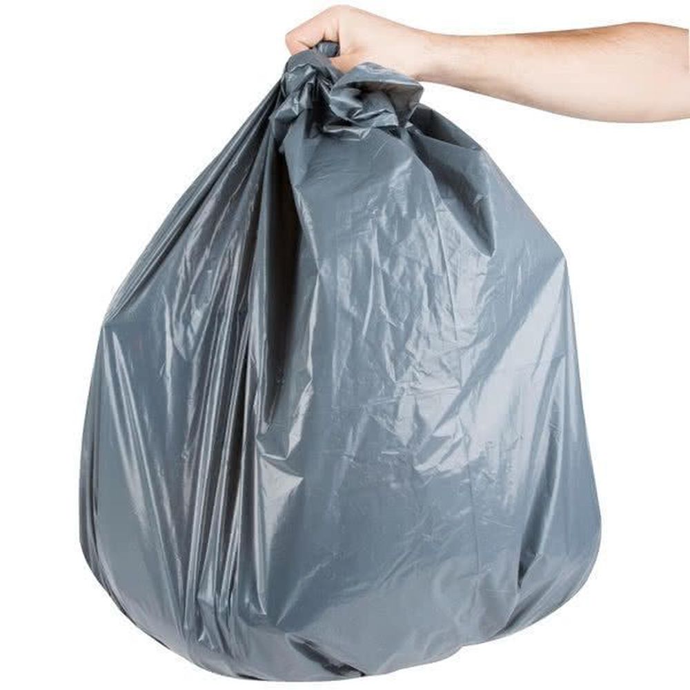 Aep 22 Mic Gray Low Density Can Liner, 24 X 24 Inch -- 500 Per Case