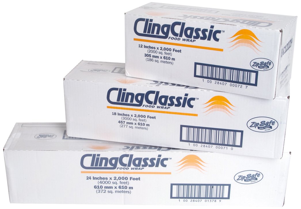 Bunzl Cling Classic Foodservice Film (wrapped), 18 In X 2000 Ft